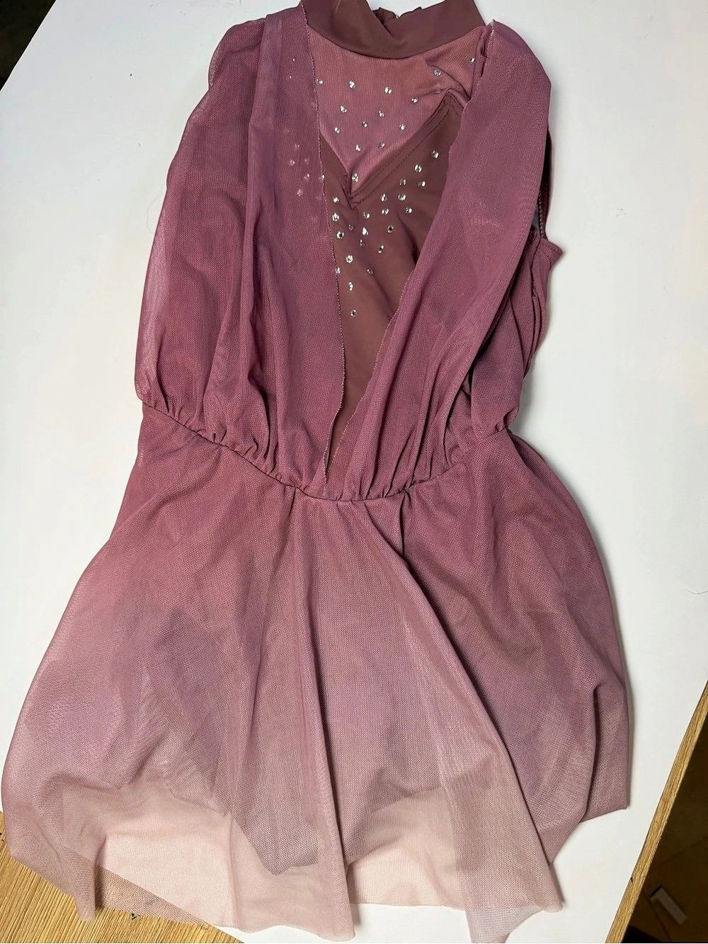 Pink Embellished Lyrical Dance costume